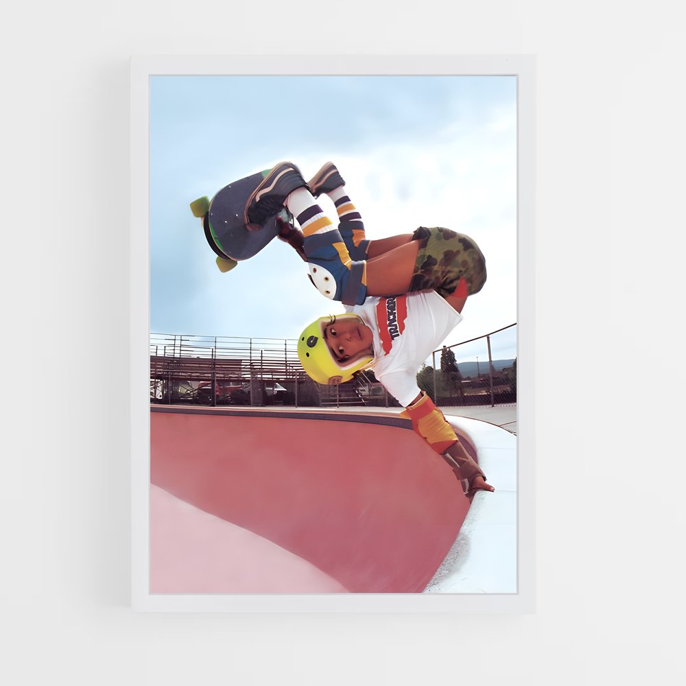 Poster Tricks de Steve – affiche Skateboard (vue 3)